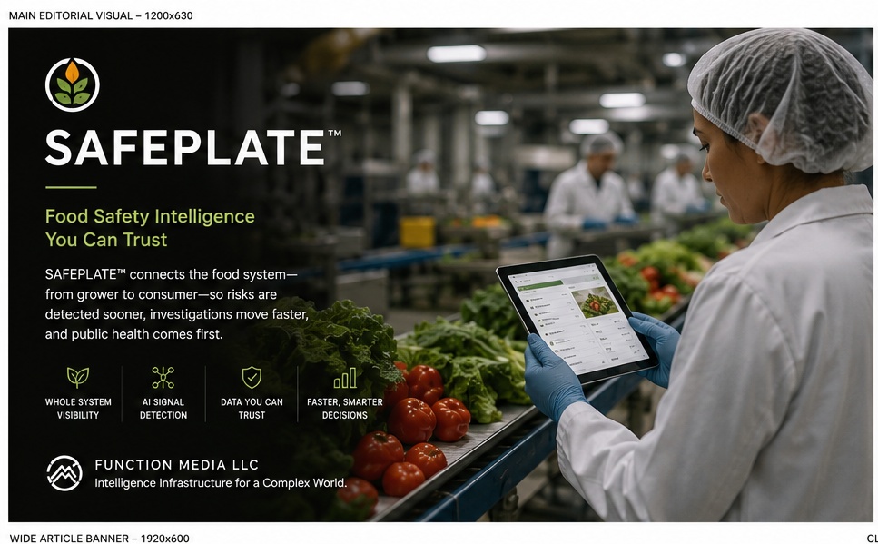 SAFEPLATE by Function Media LLC food-processing intelligence