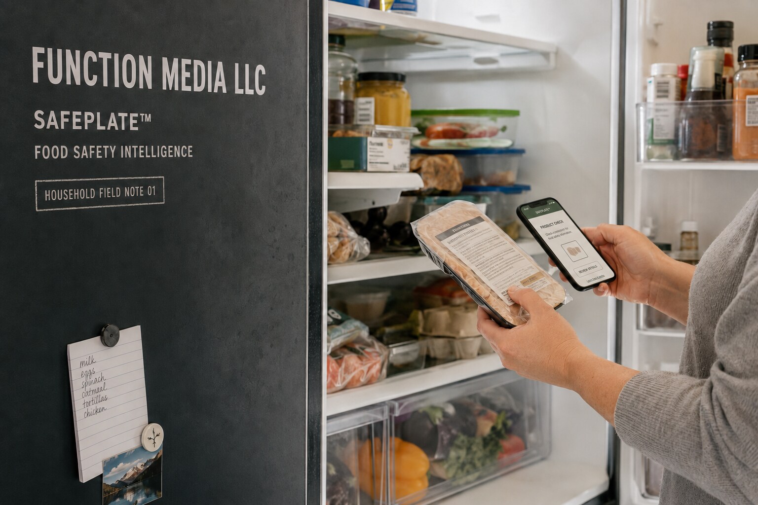 SAFEPLATE household food recall last-mile intelligence by Function Media LLC